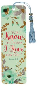 For I Know the Plans I Have for You Beaded Bookmark